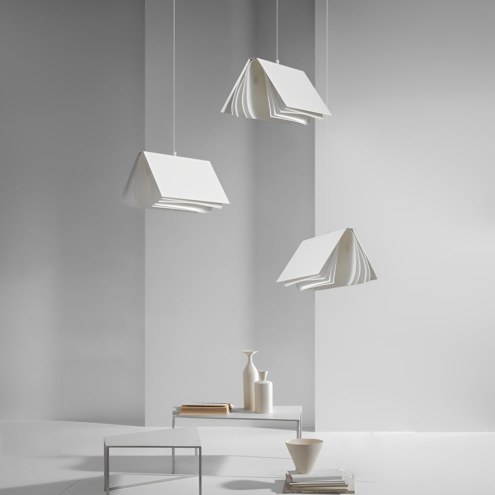 Book Pendant Light Modern Folder Creative Ceiling Light