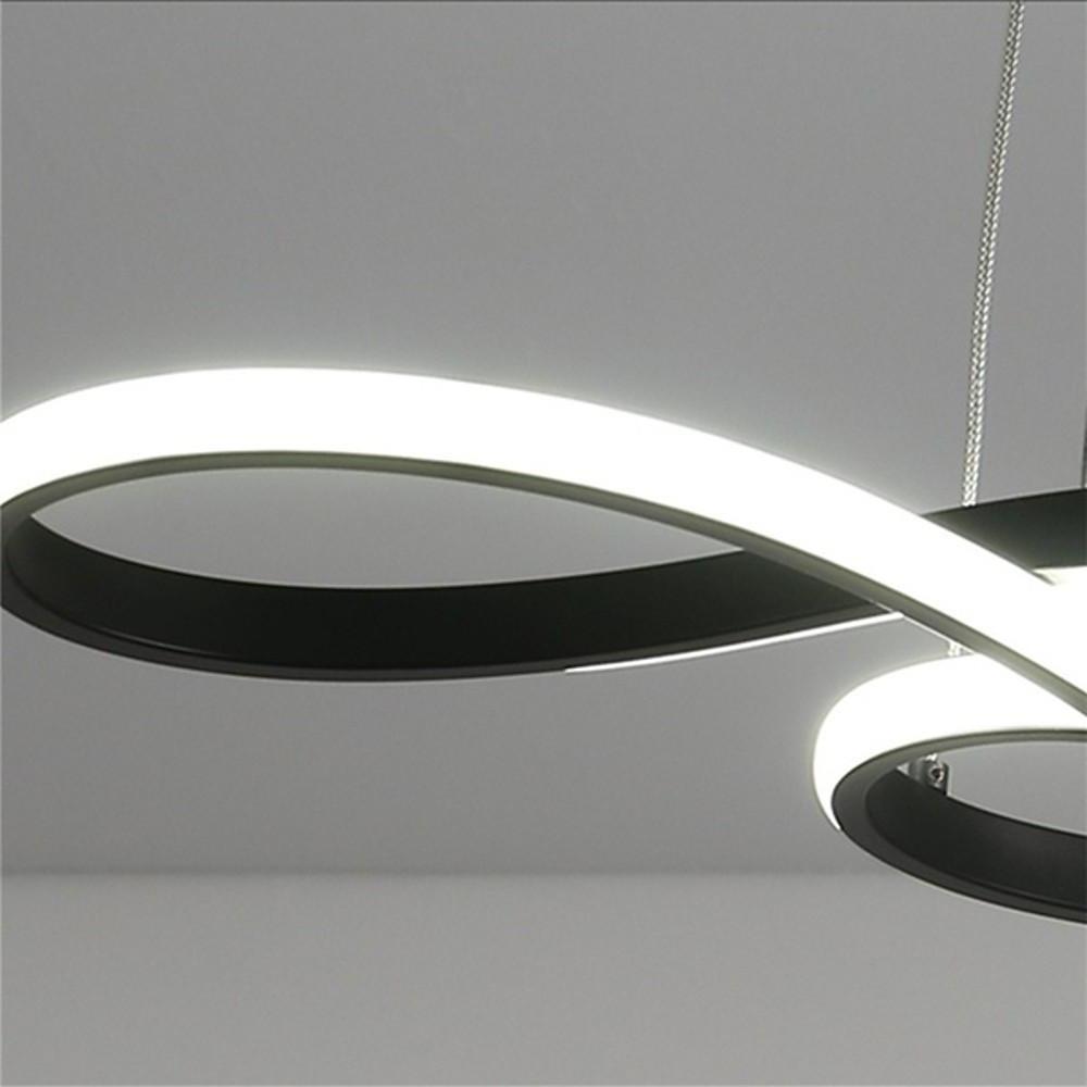 Geometric Design Semi Flush Chandeliers Metal Silica Gel Ceiling Lights