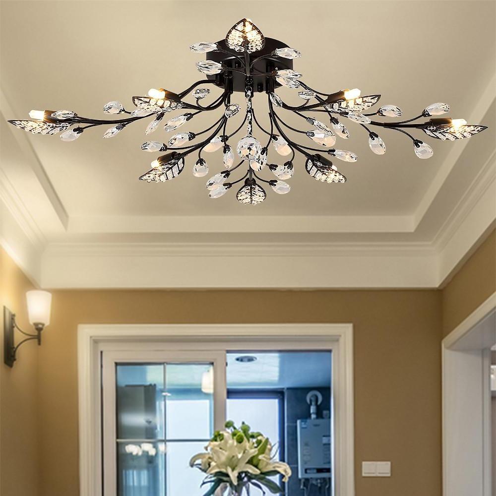 Branch Chandelier Modern Vintage Crystal LED Light