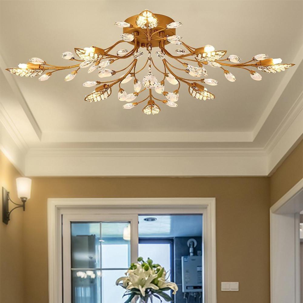 Branch Chandelier Modern Vintage Crystal LED Light