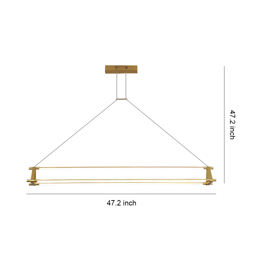 Linear Pendant Lights Dimmable Slim Strip Kitchen Island Light