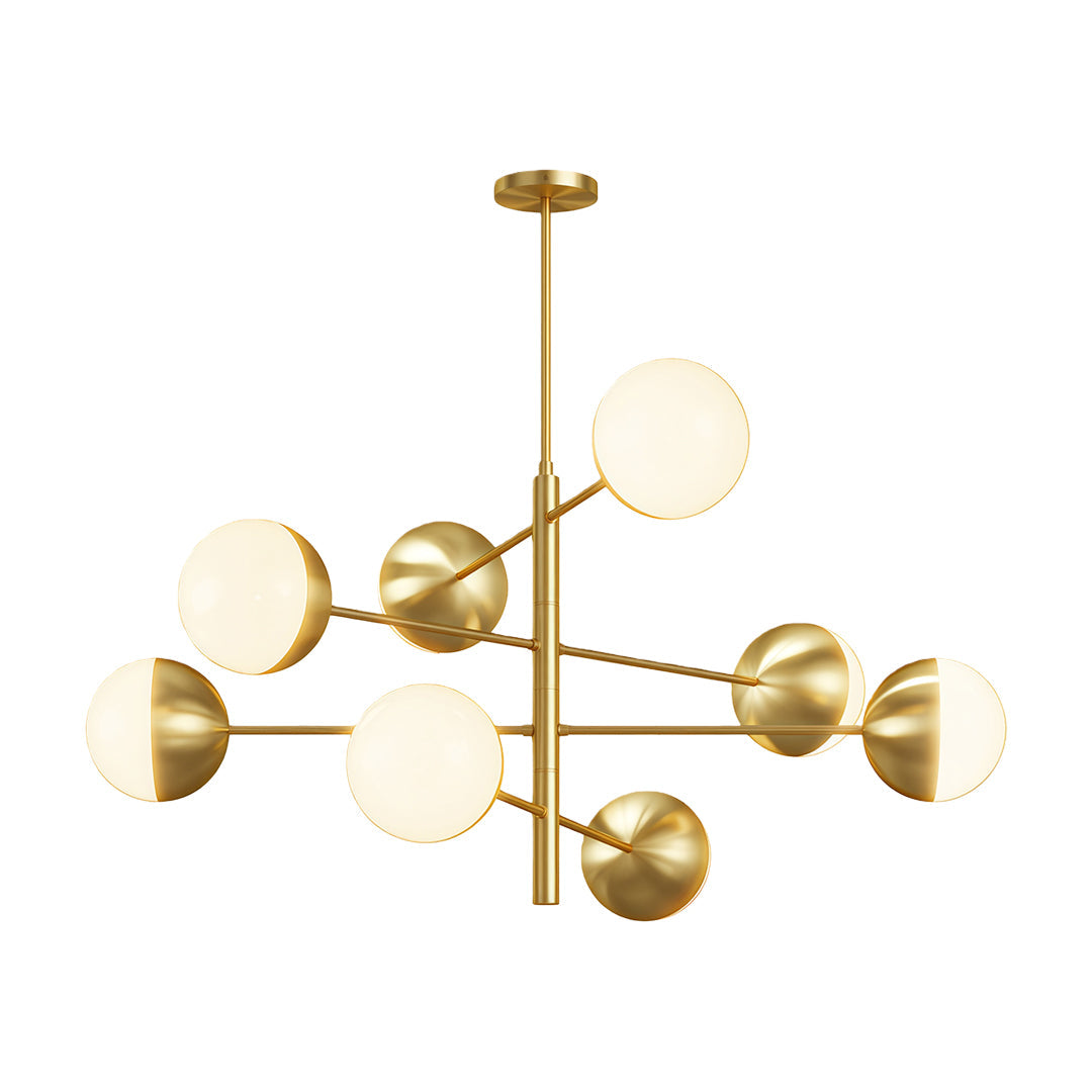 Globe Light Chandelier Modern Solid Copper Ceiling Light