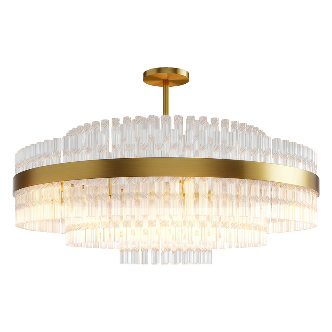 Industrial Modern Chandelier Full Copper Luxury Ceiling Light
