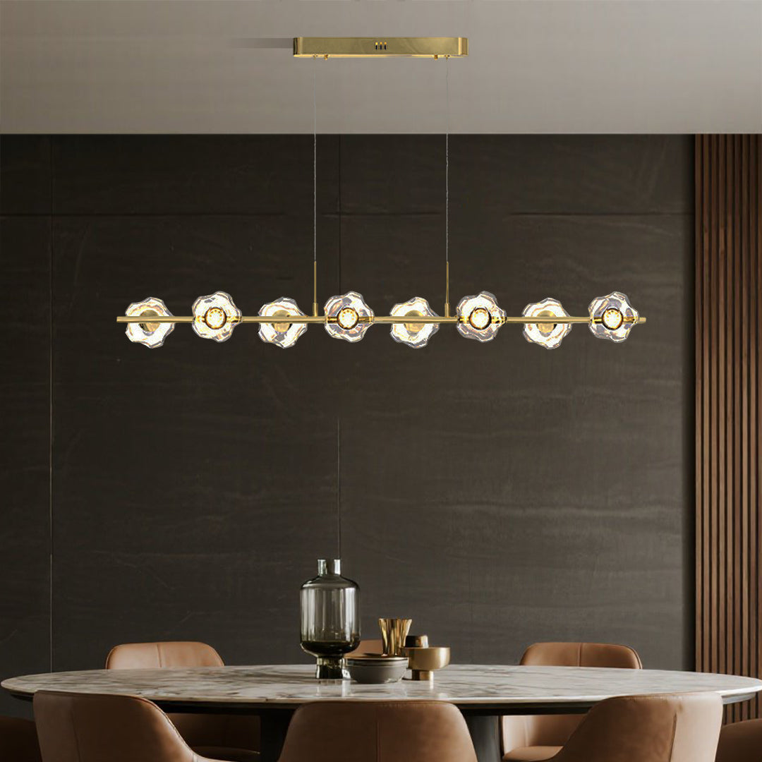 Linear Pendant Chandelier Nordic Modern Electroplated