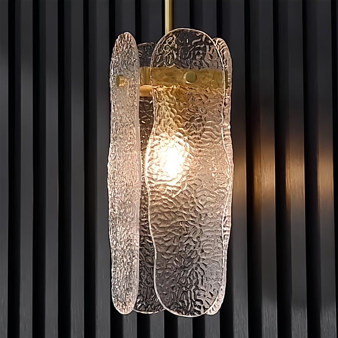 Brass Glass Pendant Light Luxury Adjustable Art Ceiling Lights
