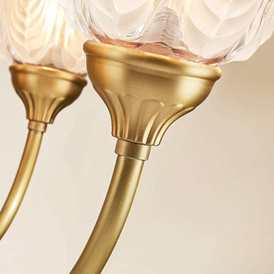 Brass Wall Light American Full Brass Artistic Bud Wall Lamp