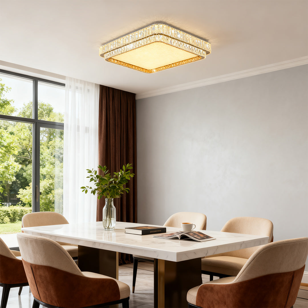 Contemporary Flush Mount Lighting wide-spectrum LED Lamp