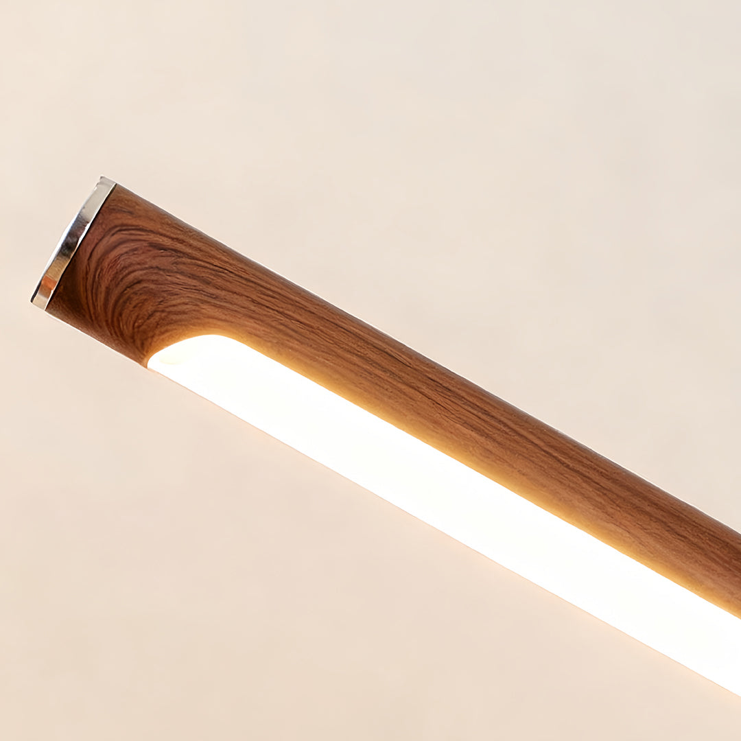 Swing Wall Light Mid-Century Iron Walnut LED Arm Lamp