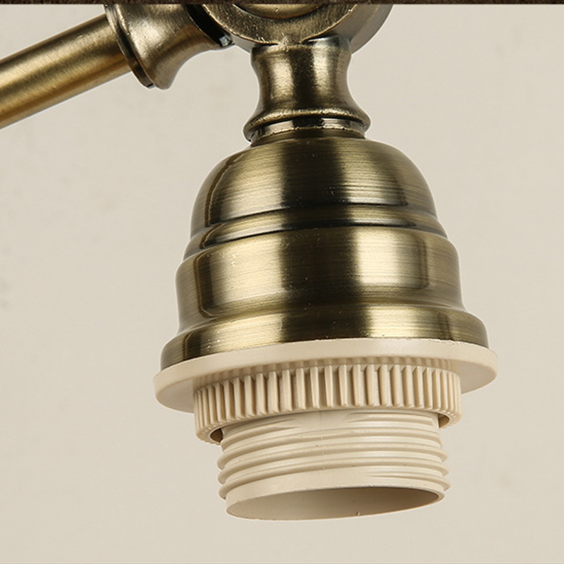 Bronze Desk Lamps Vintage Metal LED Head Gooseneck Lamp