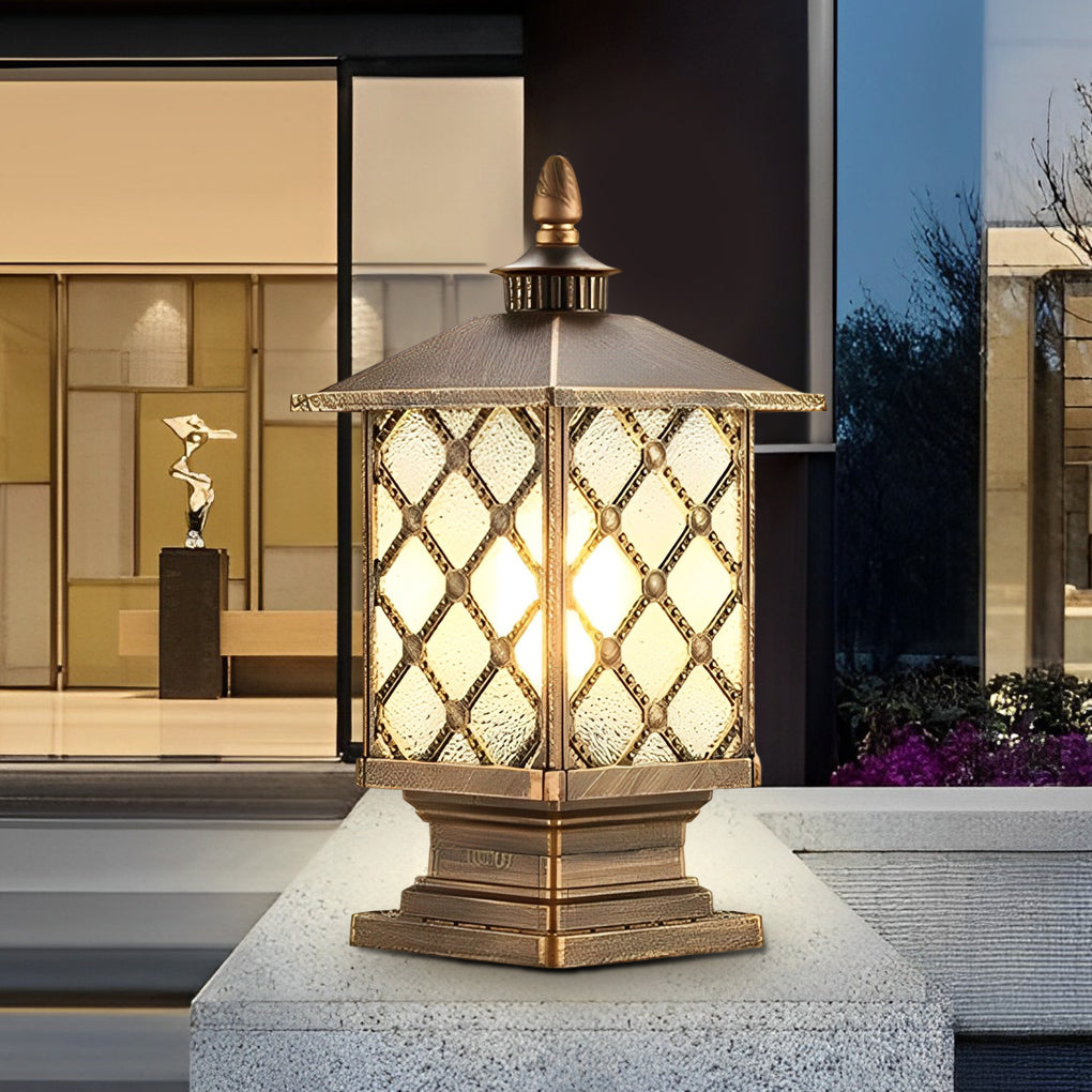 Street Light Pillar Retro Creative Waterproof Modern Outdoor Light
