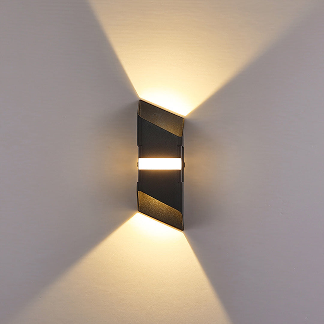 Square Tube LED Up And Down Outdoor Wall Lights