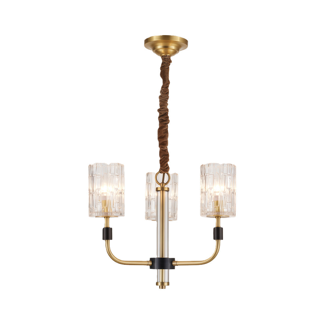 Luxury Chandelier Modern Minimalist Luxury Copper Glass Ceiling Light