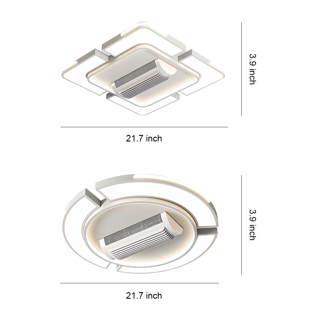 Bladeless Ceiling Fans With Light wide-spectrum LED Fan Lamp