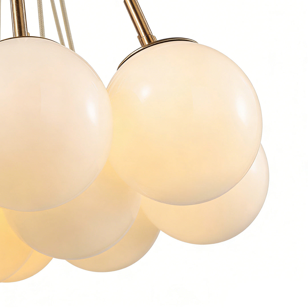 Bubble Glass Chandelier Chic Luxurious Ceiling Light Nordic Unique