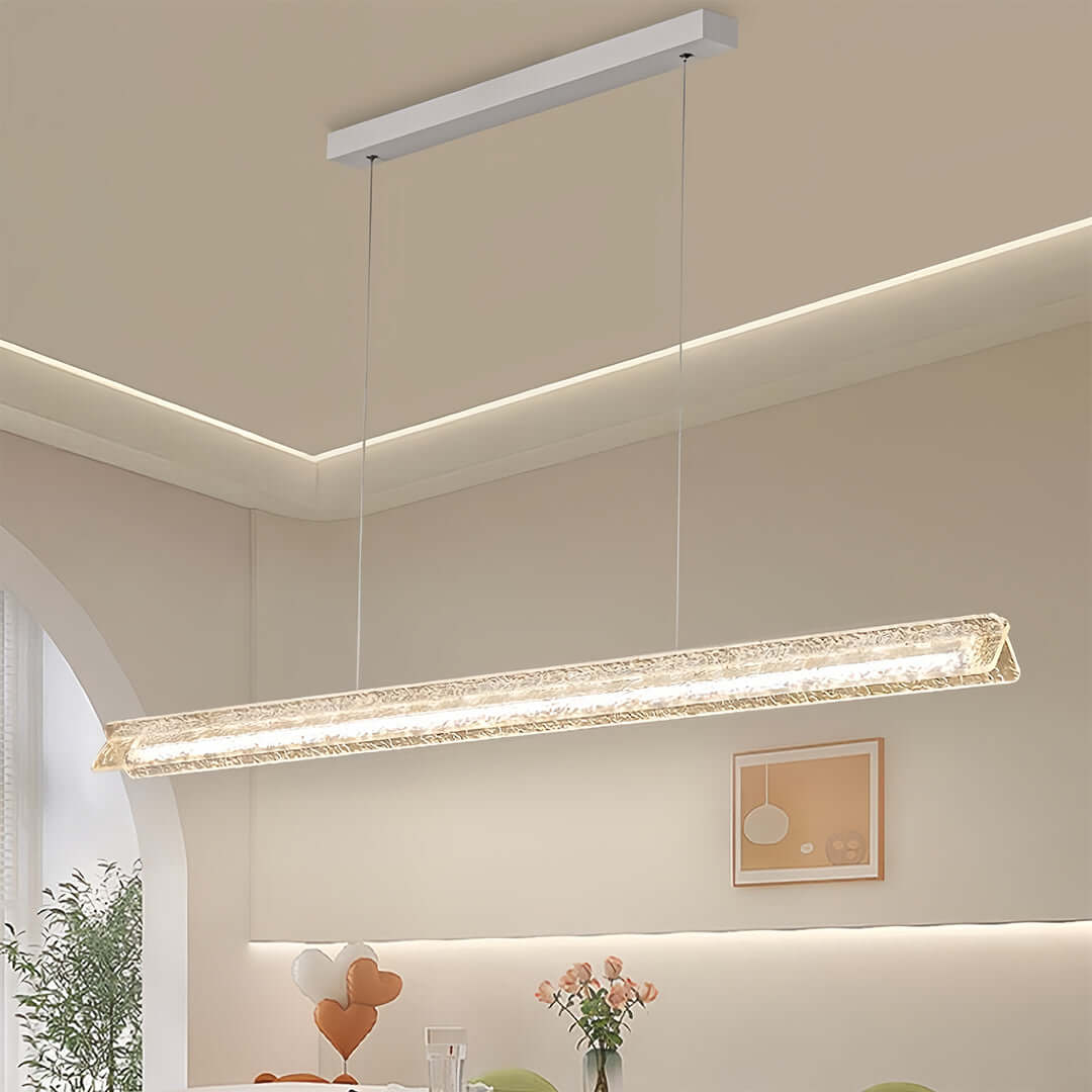 Modern White Pendant Light Frosted Acrylic Island Ceiling Light