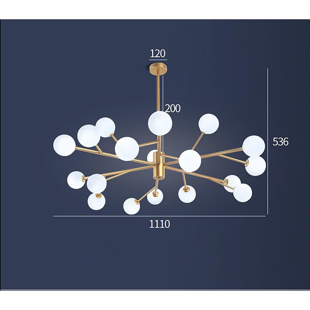 Sputnik Ceiling Light, Metal Bubble LED Living Room Ceiling Lights