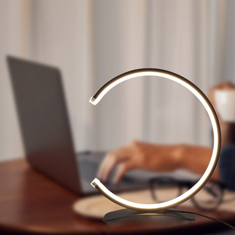 C Shaped Table Lamp Touch-Control LED Modern Ambient Lamp