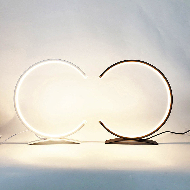 C Shaped Table Lamp Touch-Control LED Modern Ambient Lamp