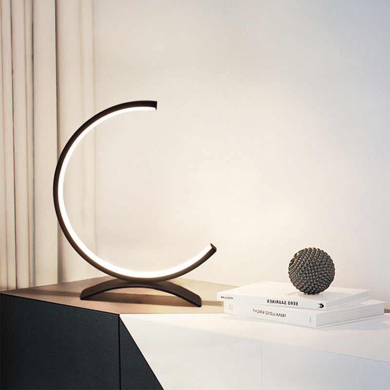 C Shaped Table Lamp Touch-Control LED Modern Ambient Lamp