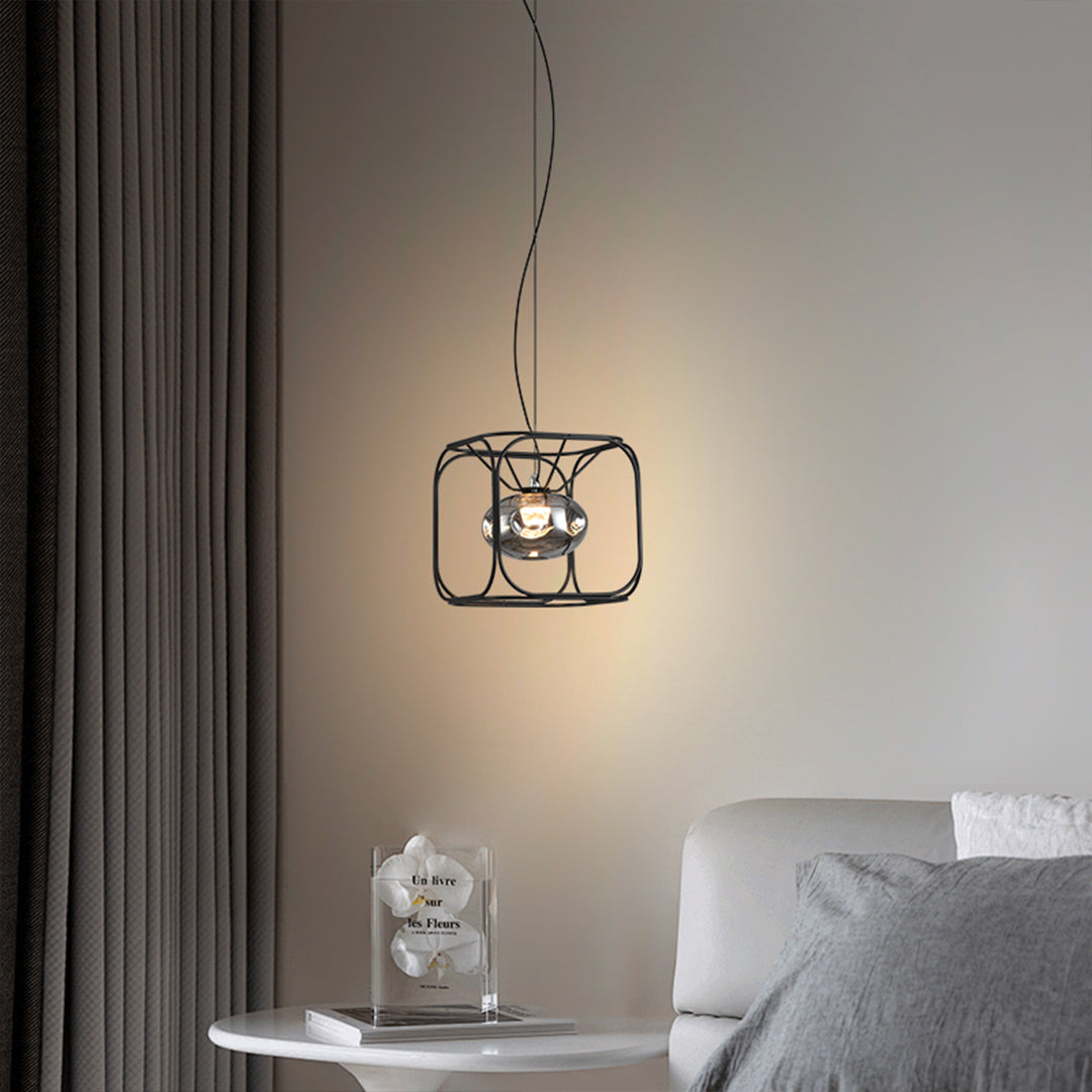 Caged Pendant Light Nordic Magic Cube LED Ceiling Light