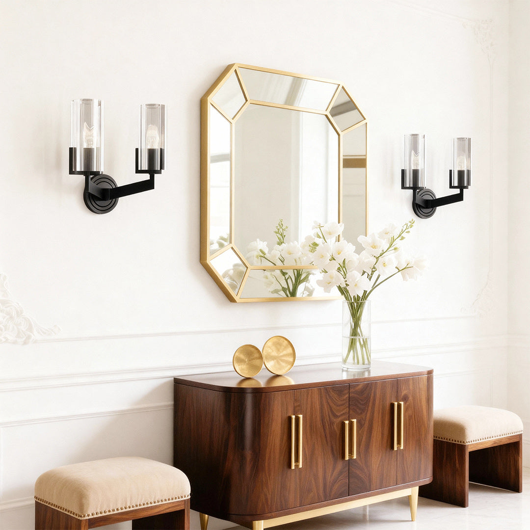 Decorative Wall Sconce Candle Minimalist Copper Lamp