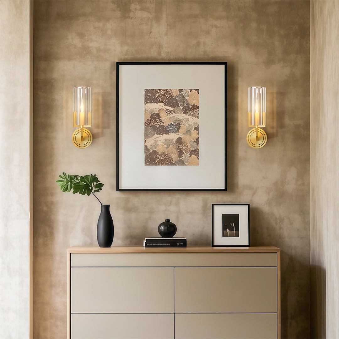 Decorative Wall Sconce Candle Minimalist Copper Lamp