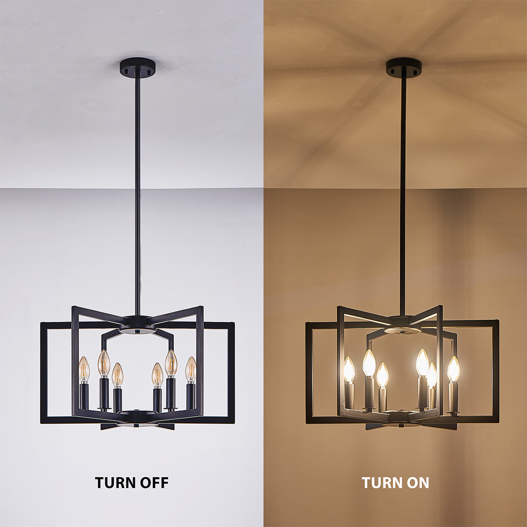 Candle Chandeliers Industrial Multi-head Ceiling Lights