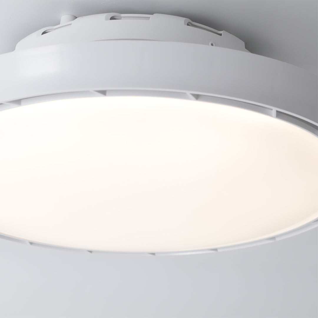 Ceiling Fan Modern with Light LED Simple Round Leafless Dimmable Lamp