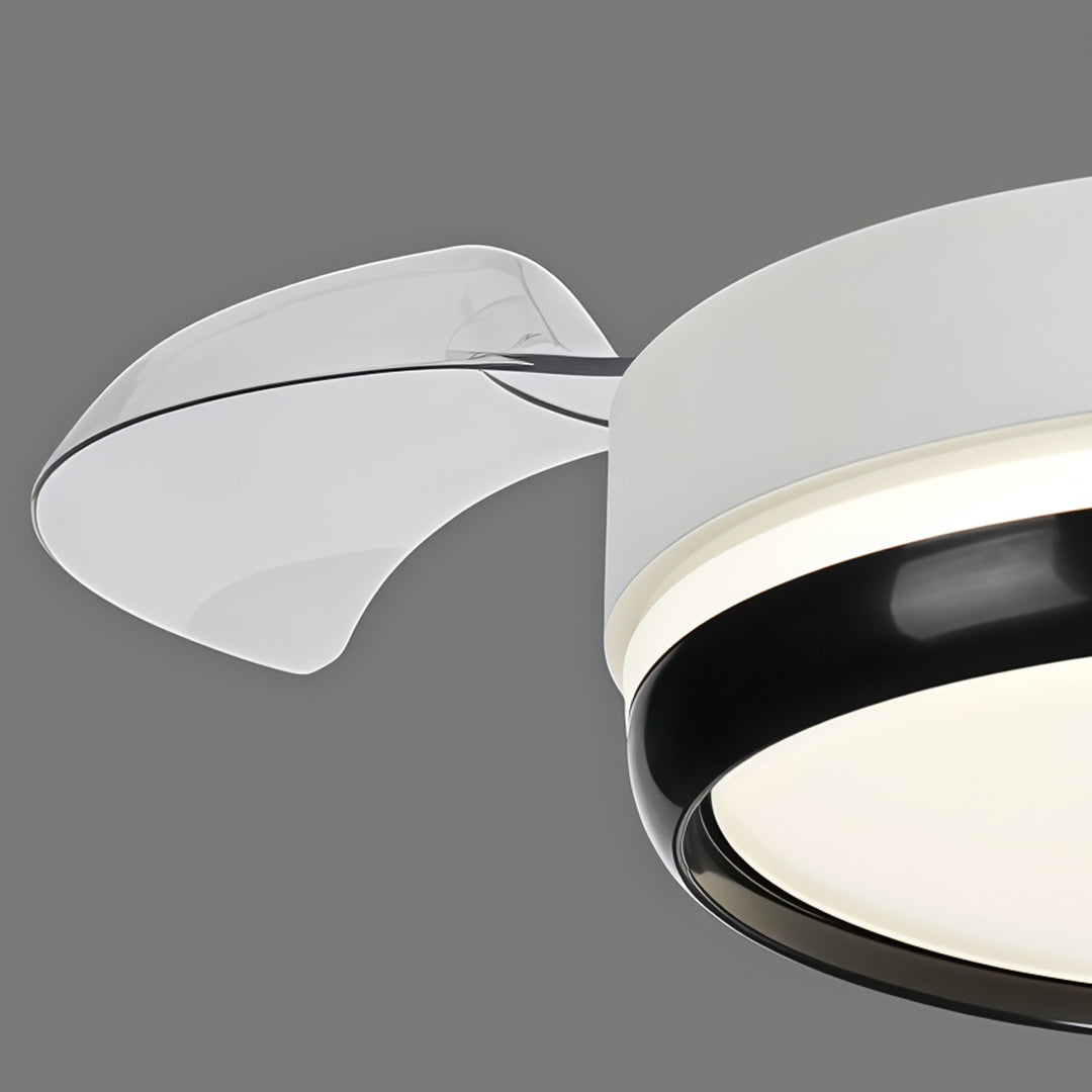 Ceiling Fan with Remote Light Minimalist Dimming LED 3-Blade Fan Lamp