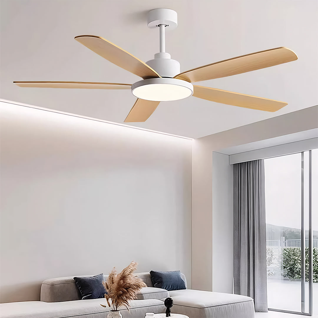 Ceiling Fans with 5 Lights Nordic Style Chandelier Look Fan Lamp