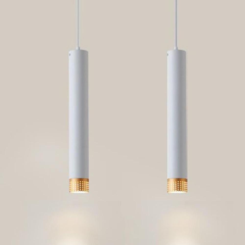 Elongated LED Industrial Linear Pendant Light Metal Hanging Lighting