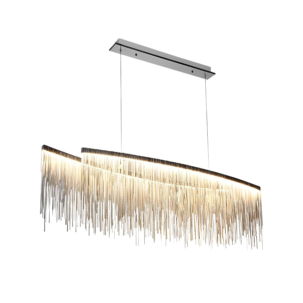 Chain Tassel Chandelier Aluminum Alloy LED Ceiling Light