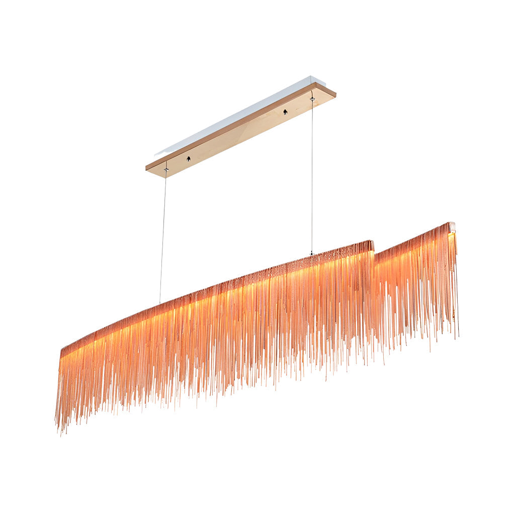 Chain Tassel Chandelier Aluminum Alloy LED Ceiling Light