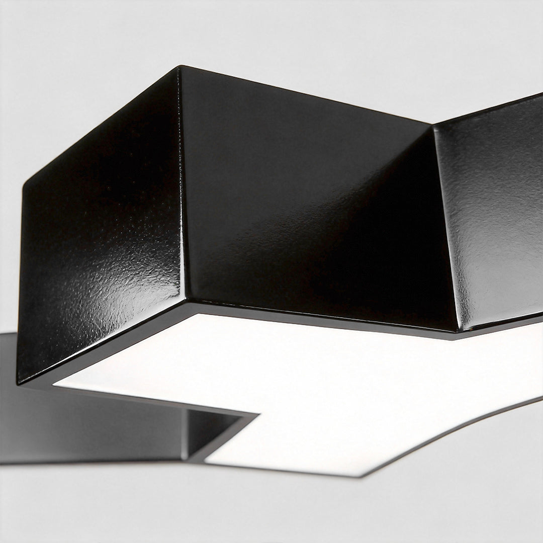 Chandelier Black Modern Industrial Gear-Shaped LED Ceiling Light