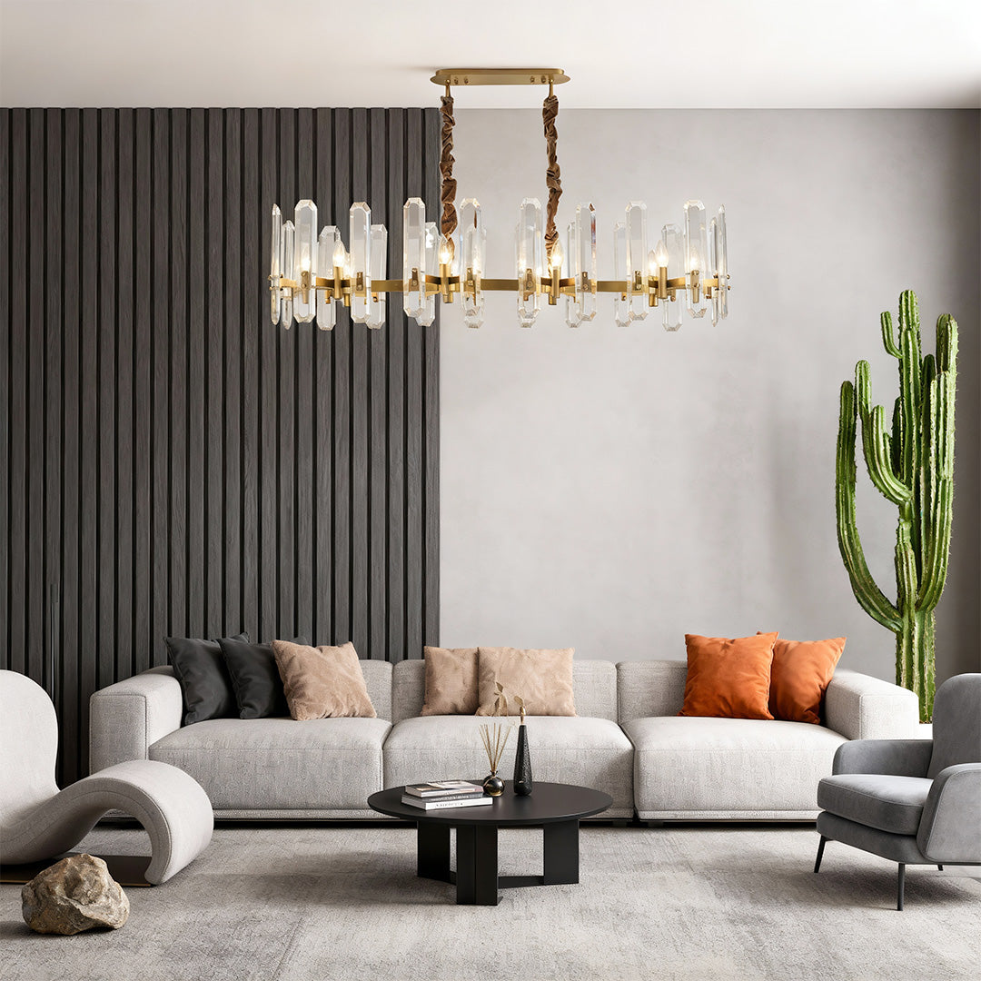 Chandelier Brass Modern Luxury Modern Glass Ceiling Light