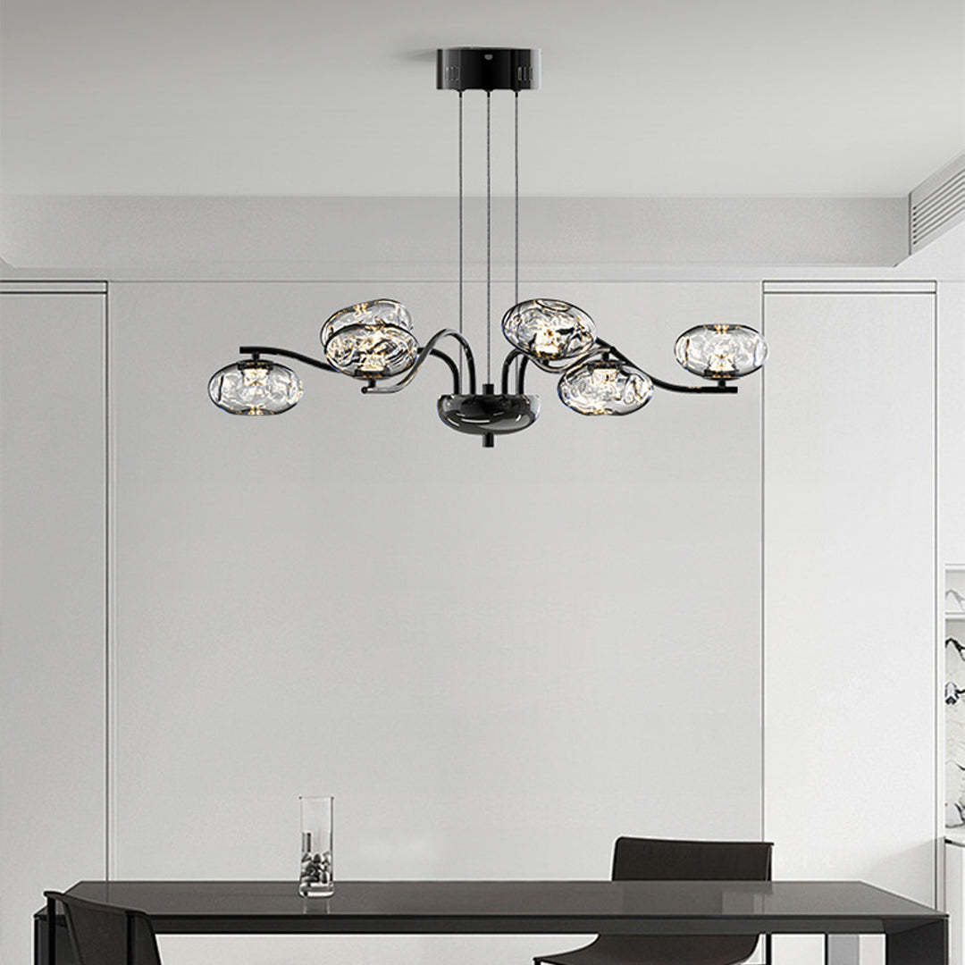 Modern LED Chandelier wide-spectrum Magic Bean Glass Light