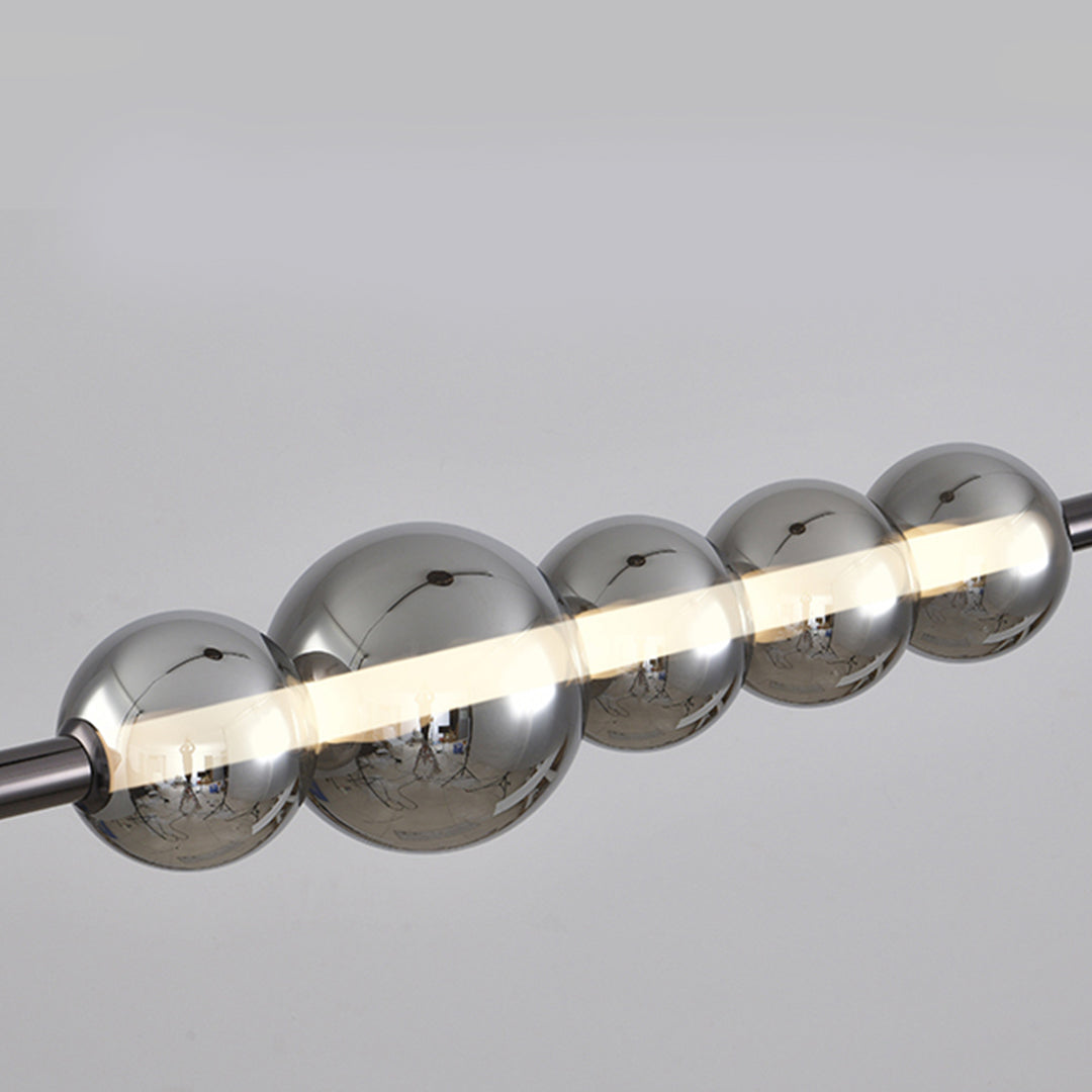 Minimalist LED Silver Pendant Light For Kitchen Island Modern