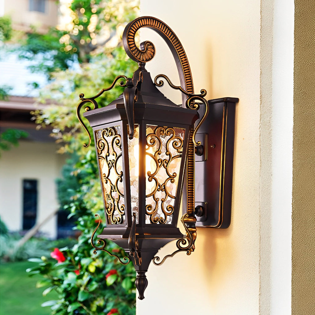 Antique Outdoor Wall Sconces Waterproof European Lamp