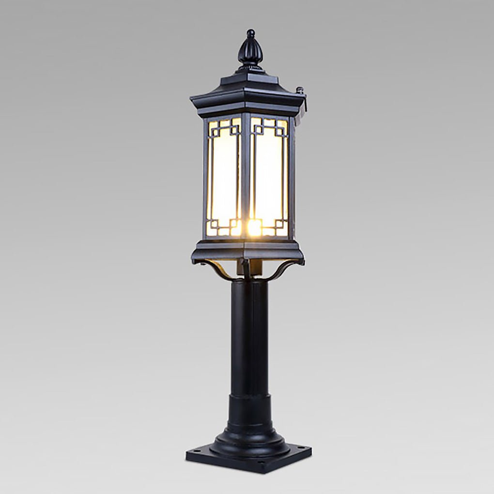 Traditional Asian-Inspired LED Pathway Lights Rhombus Shape for Villa Gardens