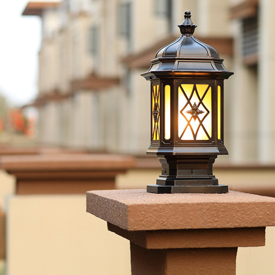 Outside Pillar Lights Modern Waterproof