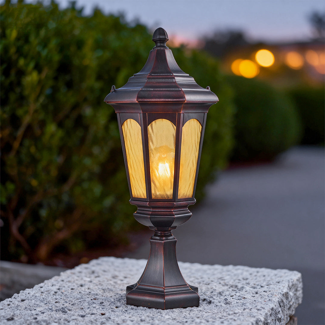 Residential Pillar Light Waterproof Retro Outdoor LED Pathway Lamp