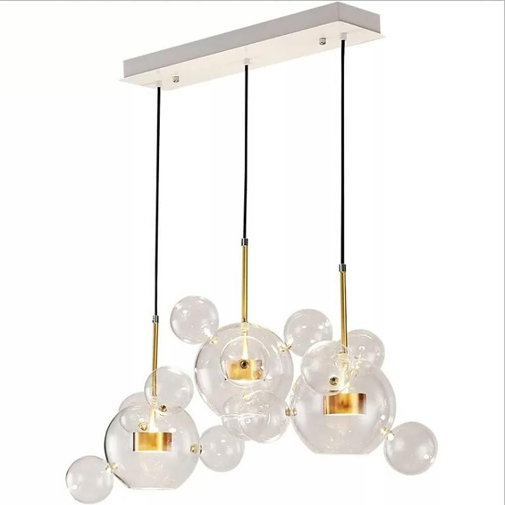 Clear Bubble Chandelier Modern Aluminum Ceiling Light