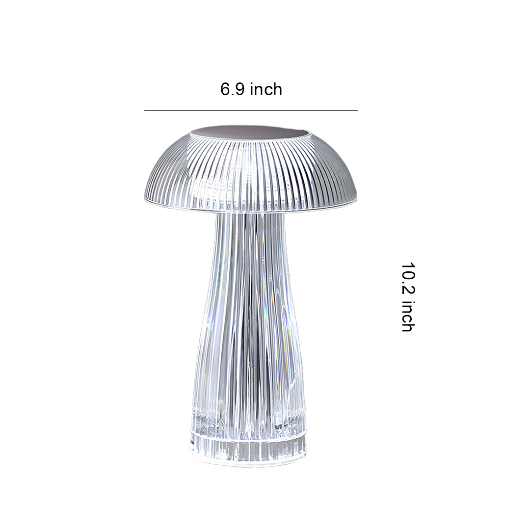 Clear Table Lamps Transparent Portable Acrylic Decorative Lamps
