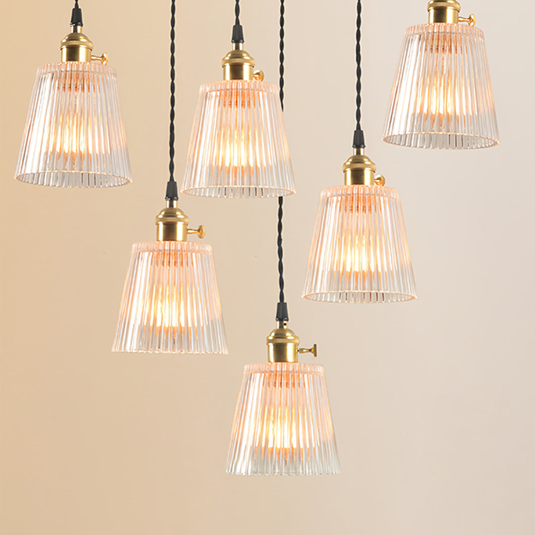 Clear Glass Pendant Lights Nordic Minimalist Brass Ceiling Light