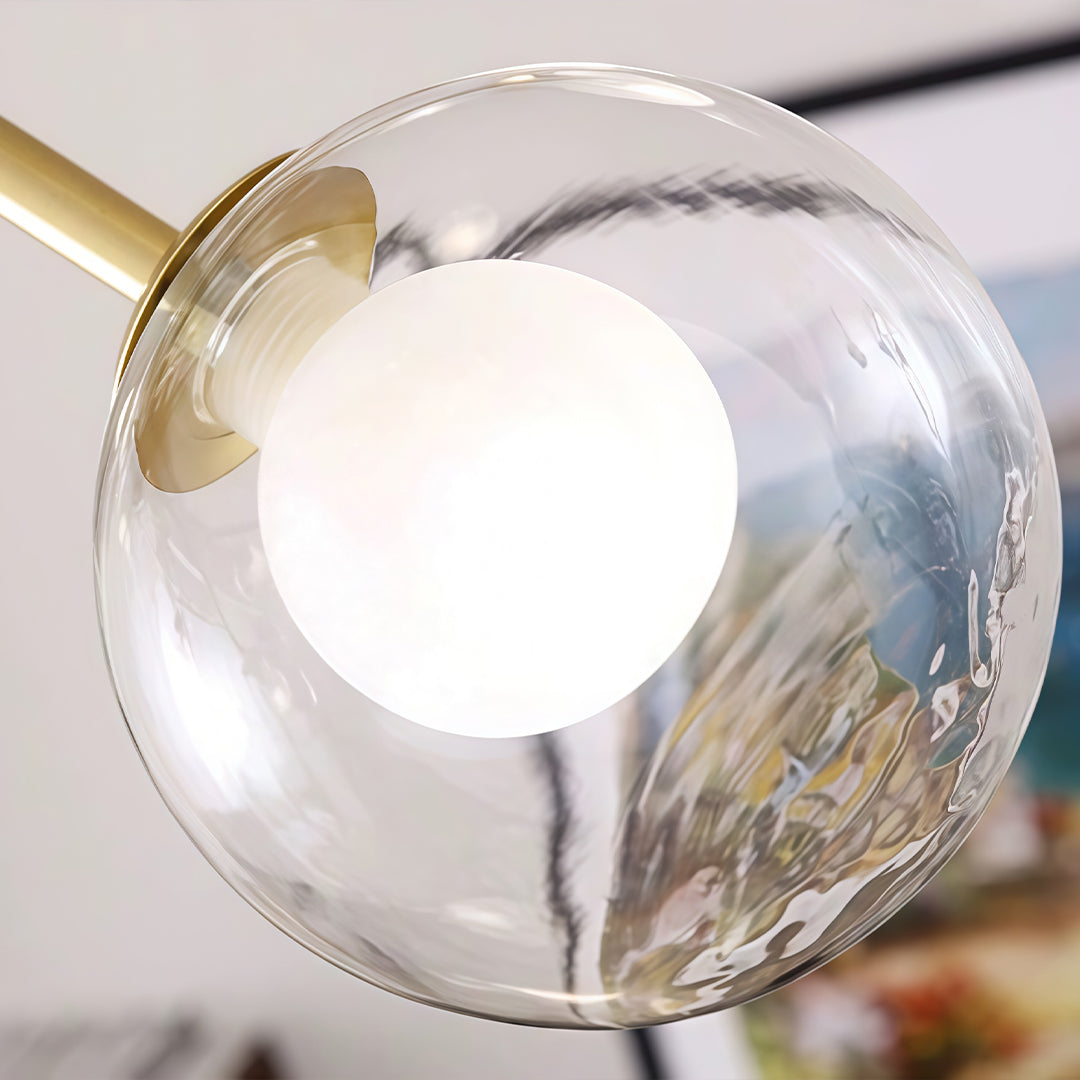 glass sputnik light Modern metal 15-Light Ceiling light