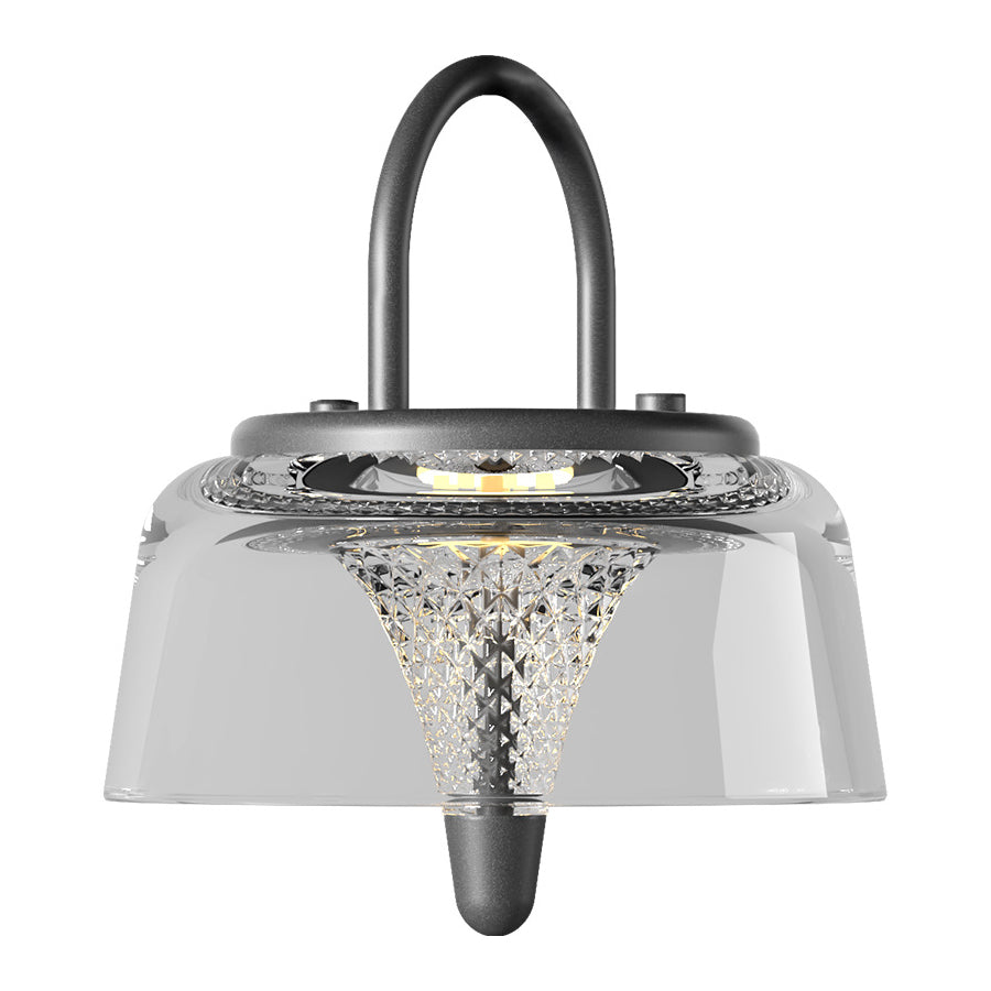 Clear Pendant Lights Solar-Powered LED Handle Hanging Light Fixtures
