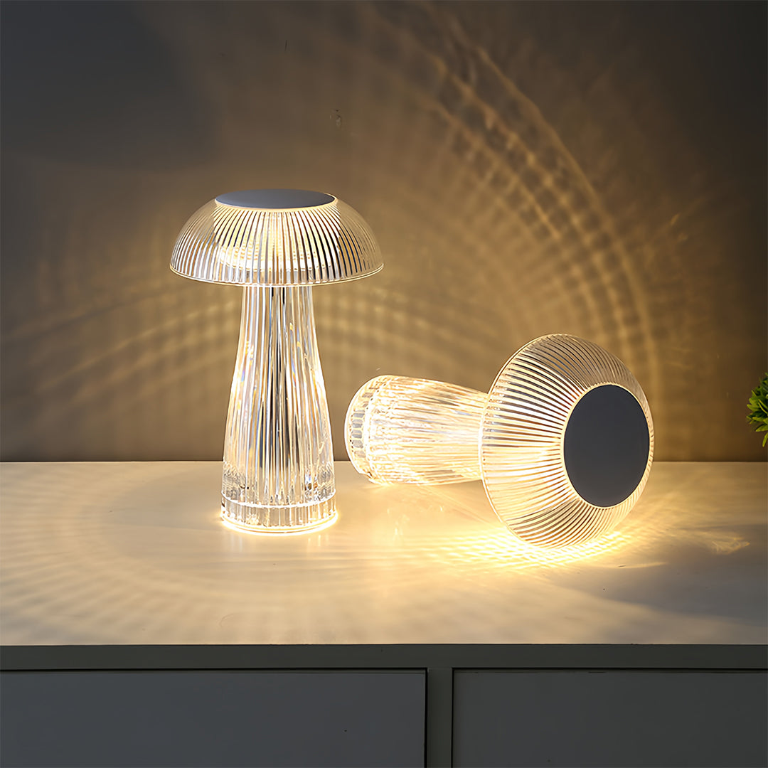 Clear Table Lamps Transparent Portable Acrylic Decorative Lamps