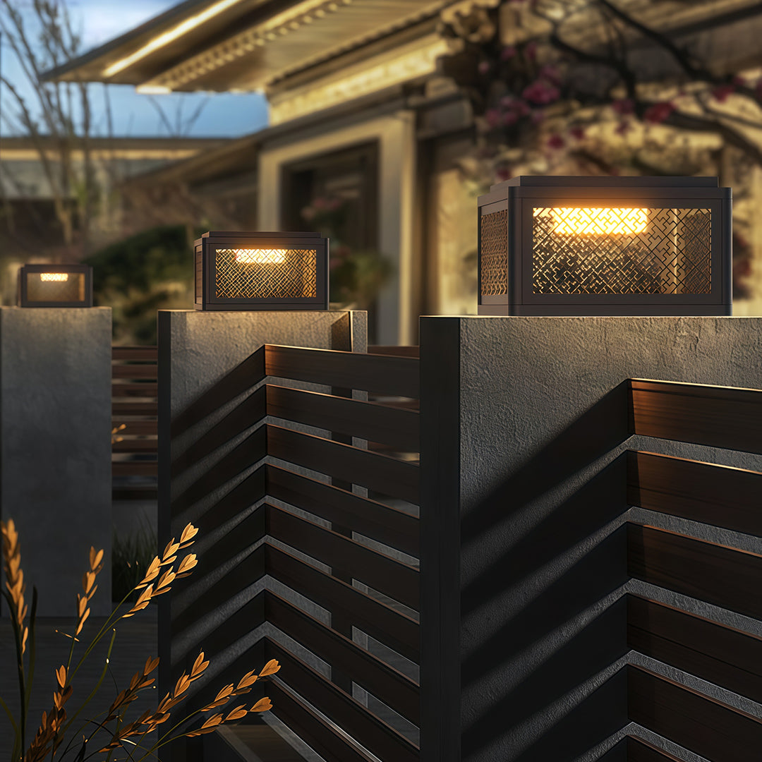 Pillar Gate Light Modern Square Waterproof Light