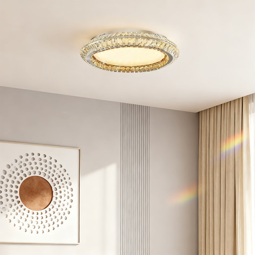 Flush Mount Crystal Ceiling Lights Luxury LED Lamp