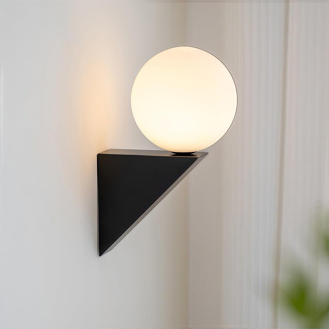 Globe Wall Light Nordic Minimalist Style Clear Glass Spherical Lamp